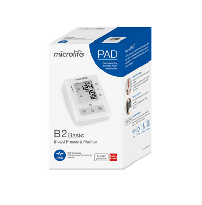 Microlife B2 Basic Blood Pressure Monitor pack